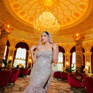 lilac tube gown